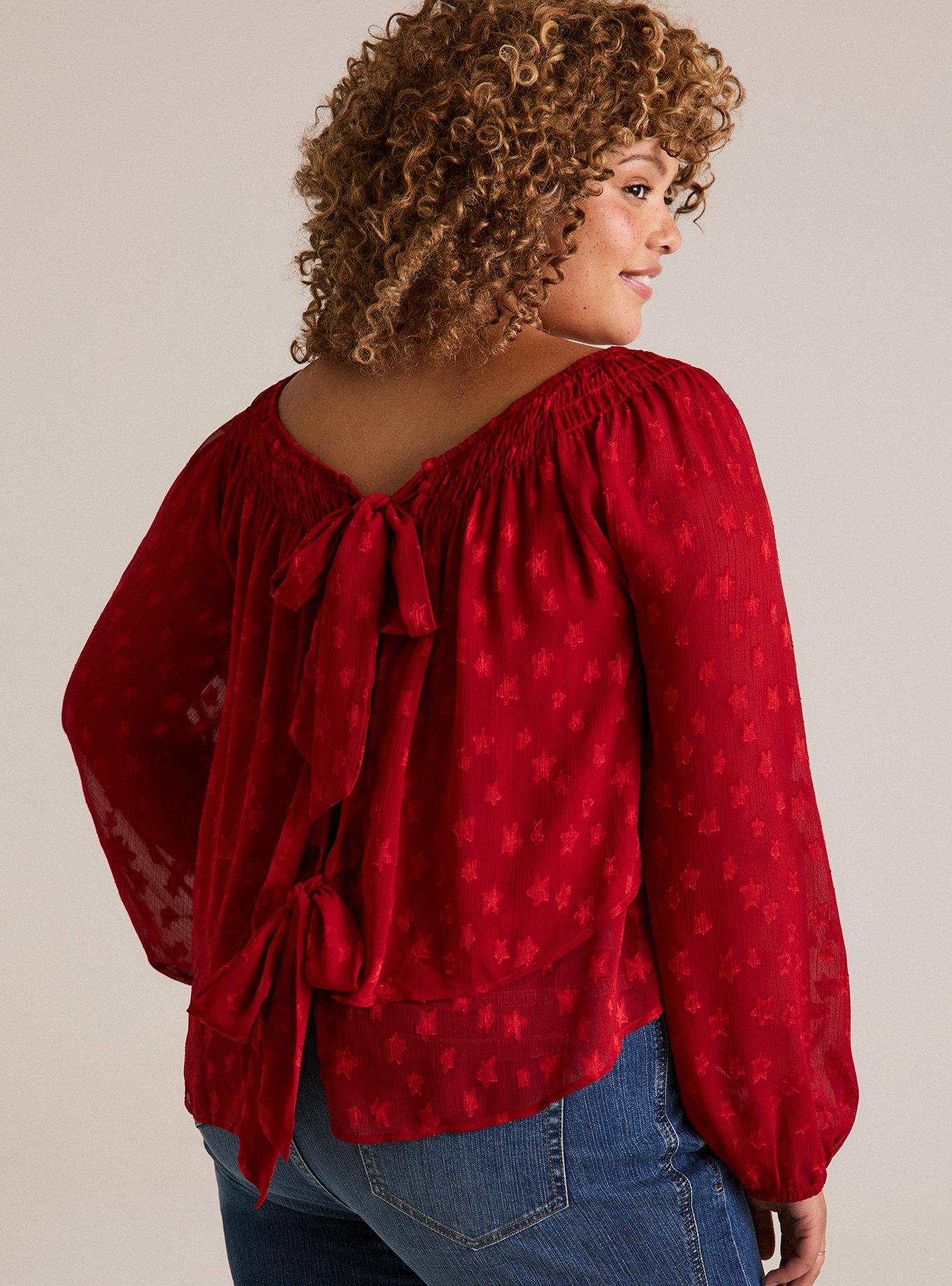 Festi Tiered Tie Back Blouse