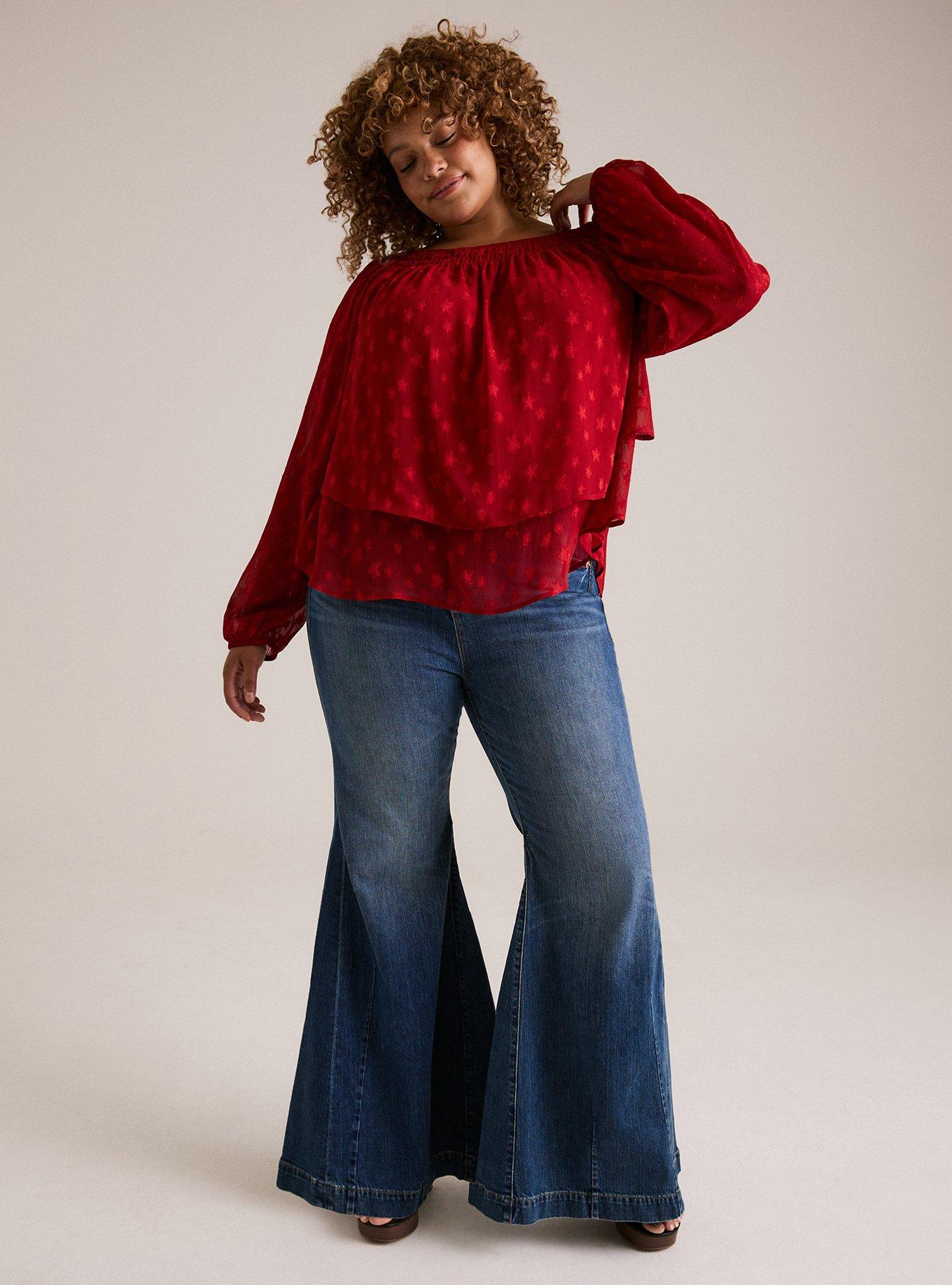 Festi Tiered Tie Back Blouse