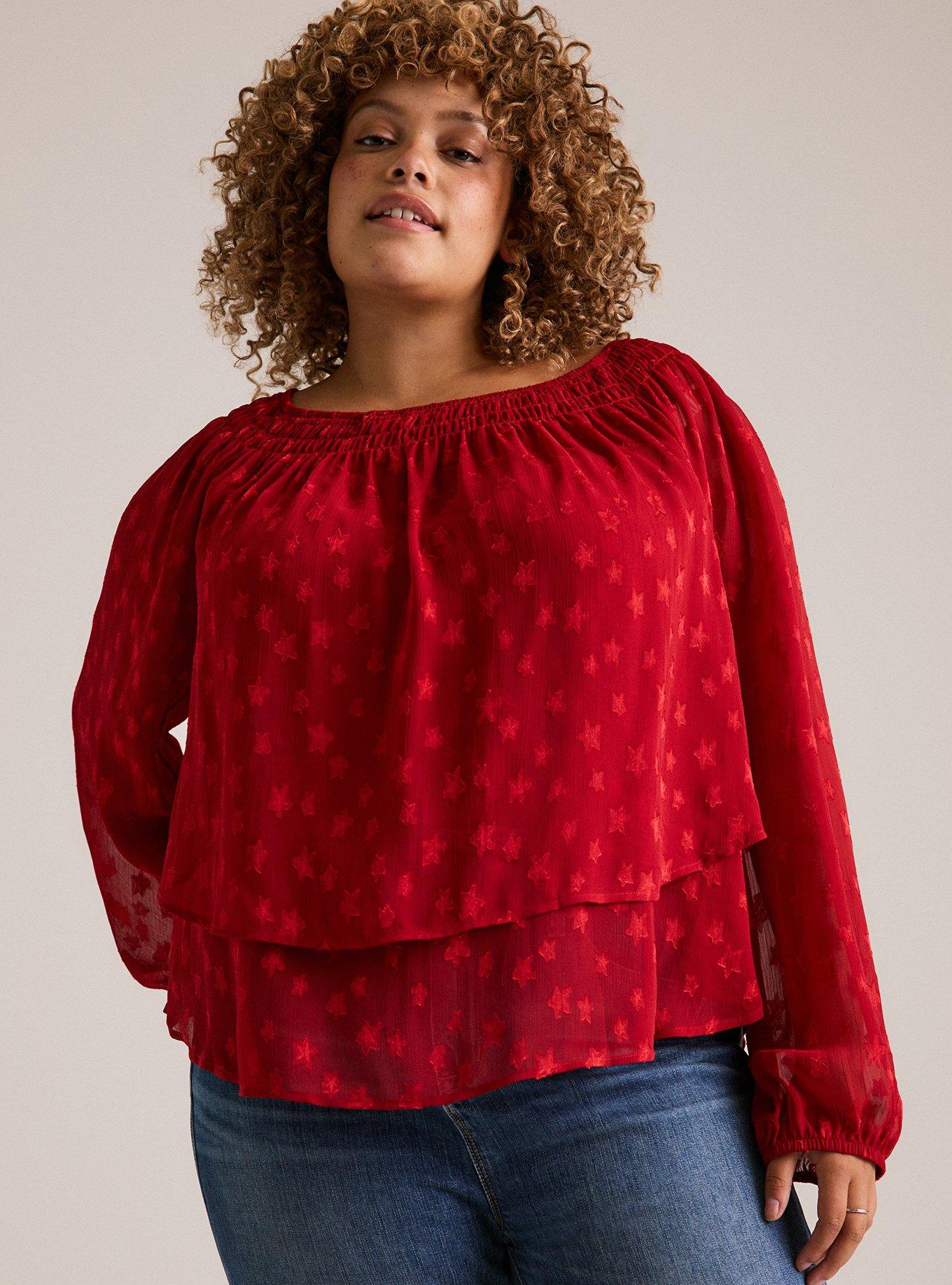 Festi Tiered Tie Back Blouse