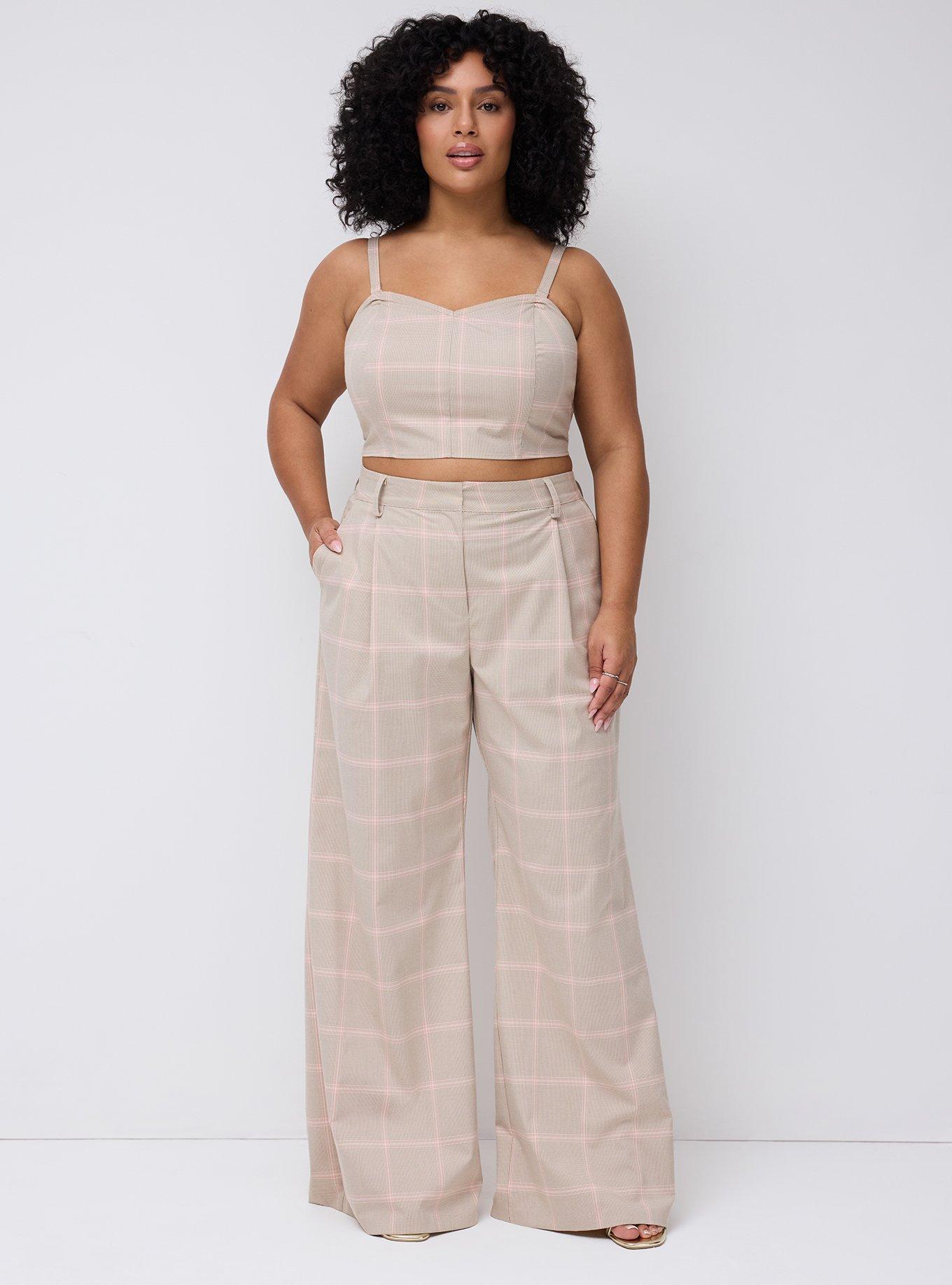 Plus Size - Studio Relaxed Wide Leg Twill Pant - Torrid