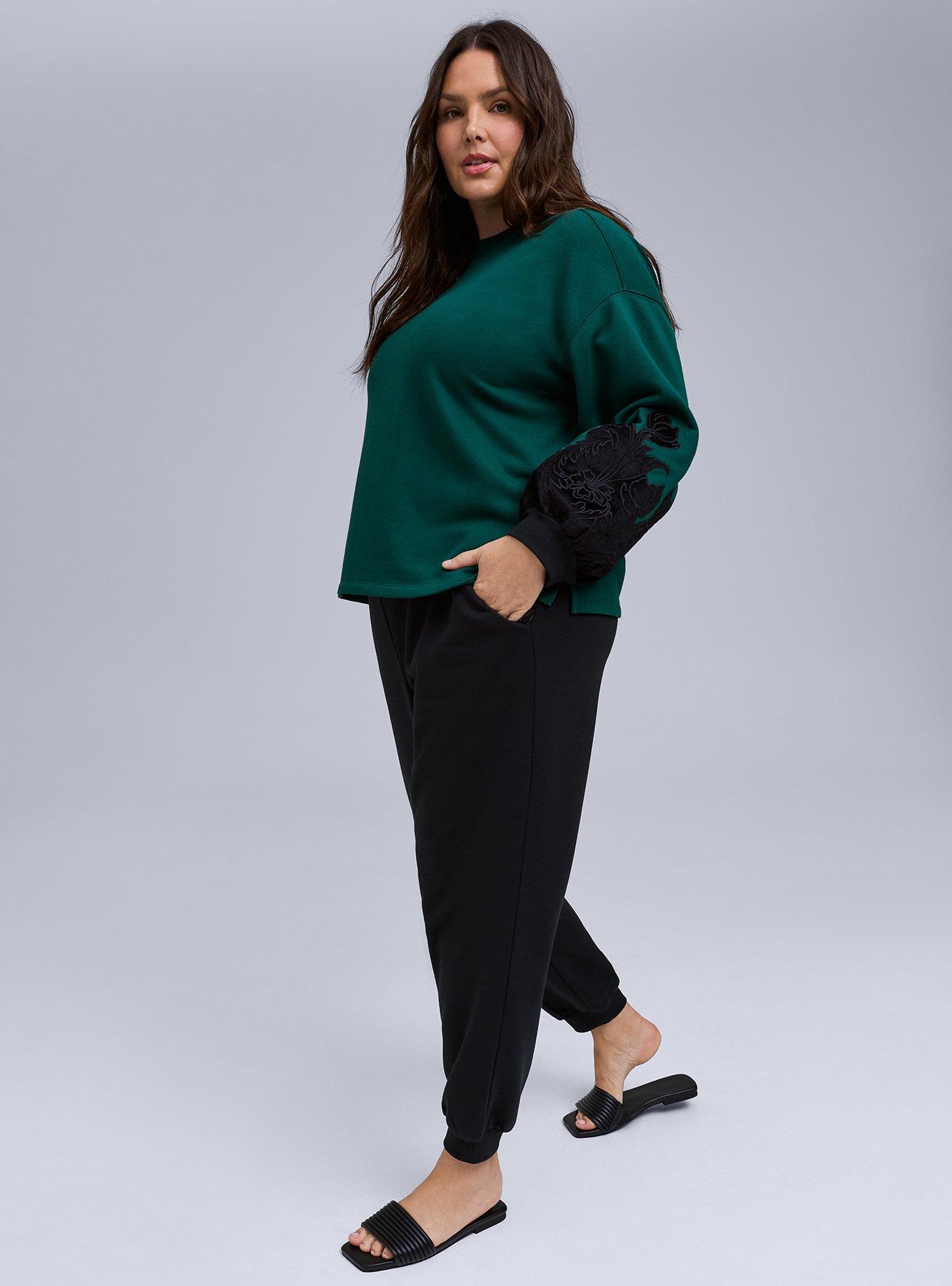 Belle Isle Floral Applique Sweatshirt