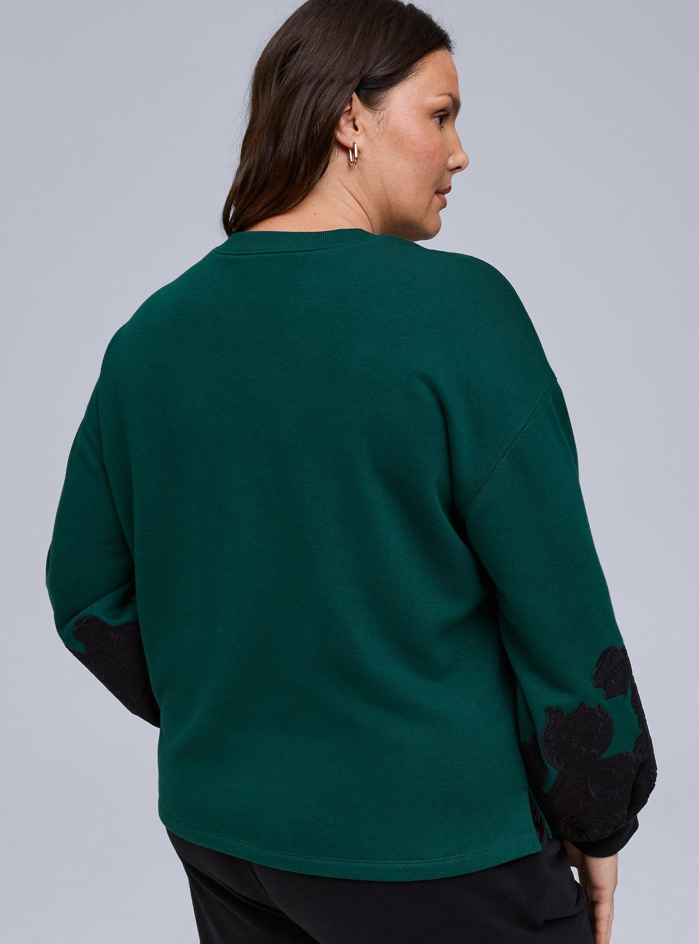 Belle Isle Floral Applique Sweatshirt