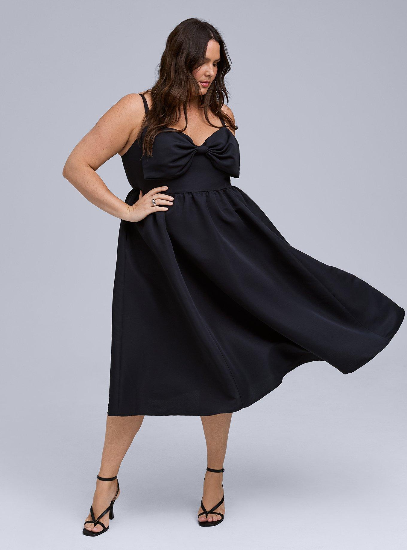 Plus Size - Belle Isle Bow Midi Dress - Torrid
