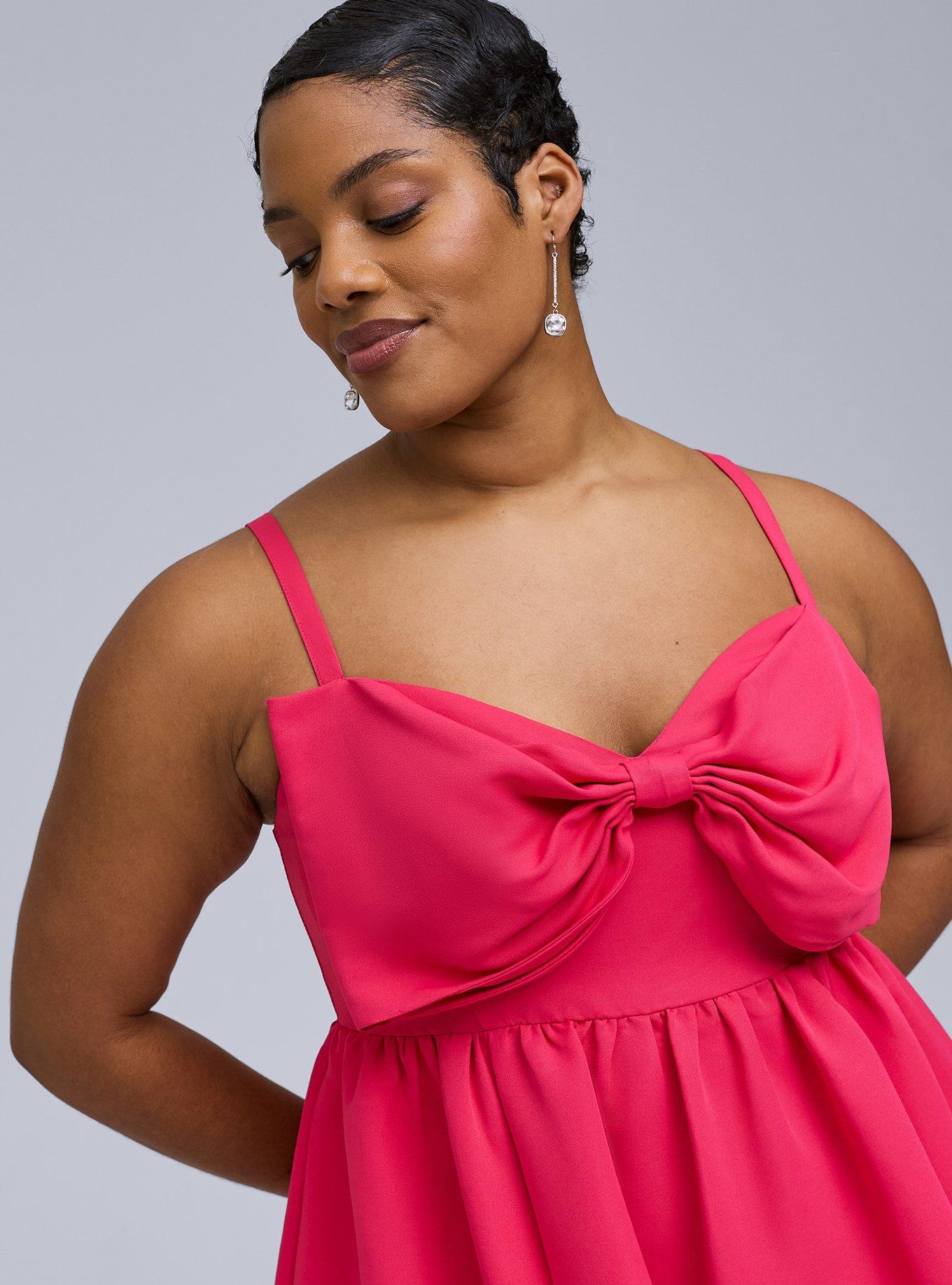 Plus Size - Belle Isle Bow Midi Dress - Torrid