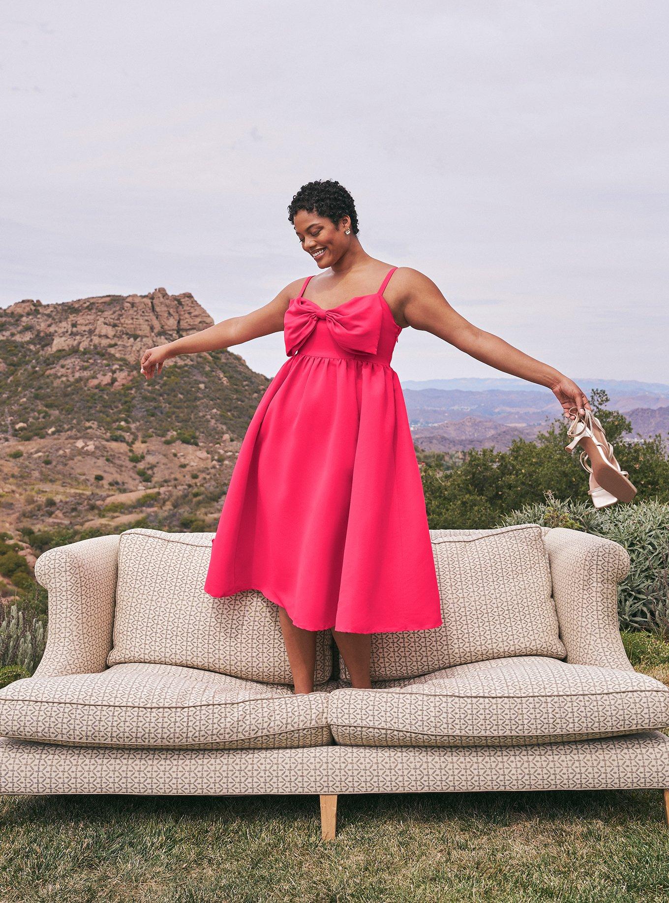 Bristol Plaid Ribbon Dress rose Sサイズ Bristol Plaid Ribbon Dress - メルカリ