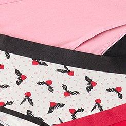 5-Pack Cotton Cheeky Panty, CHEEKY MULTI VDAY, swatch