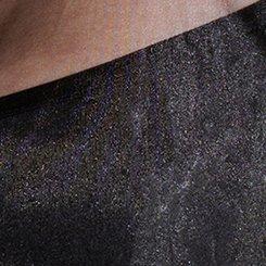 Nightfall Organza Mini Dress w/ Slip, DEEP BLACK, swatch