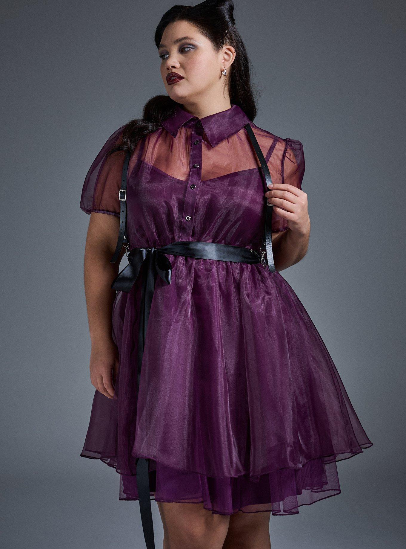 Nightfall Organza Mini Dress w/ Slip