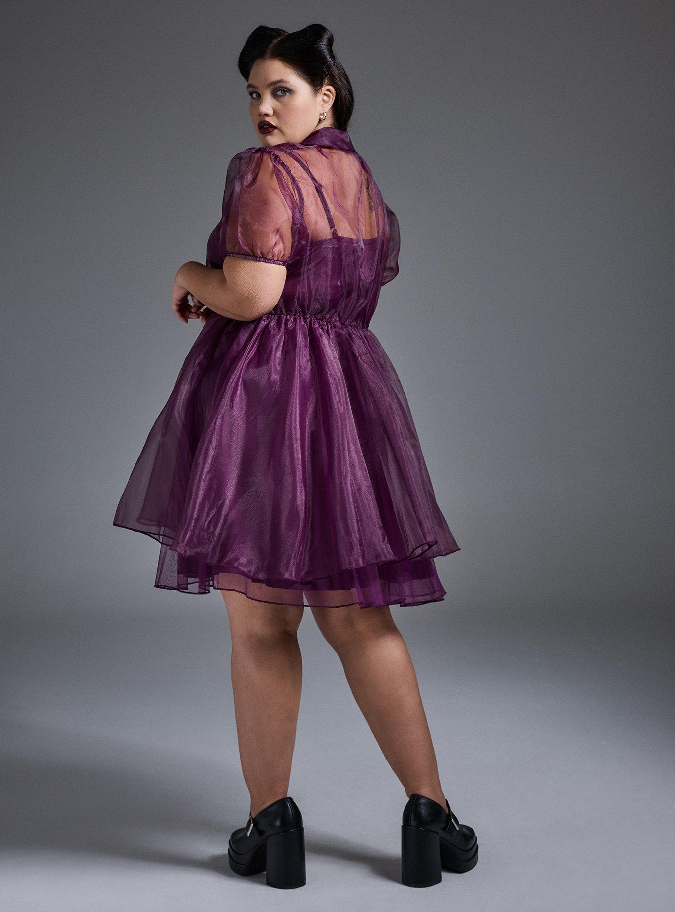 Nightfall Organza Mini Dress w/ Slip