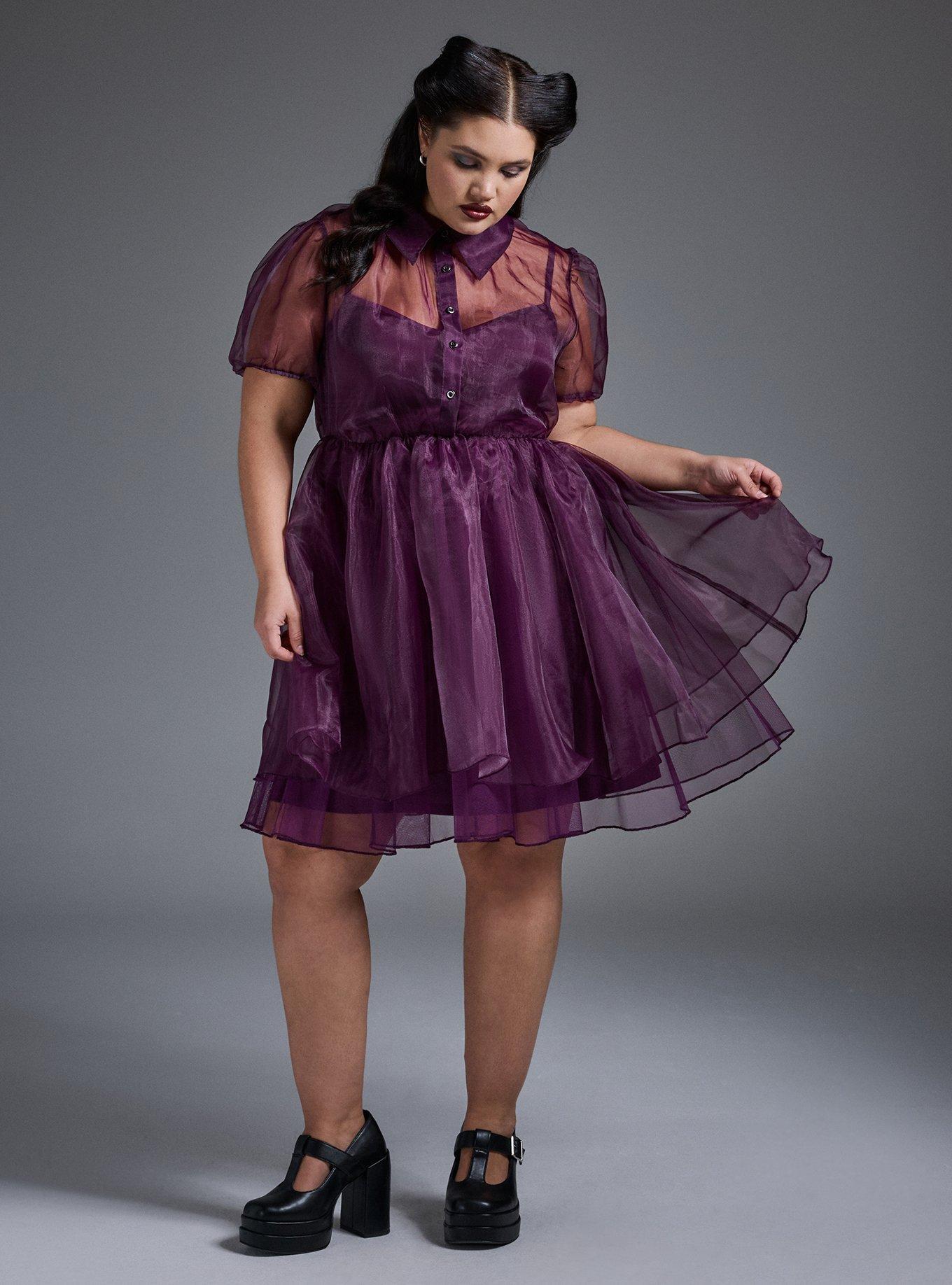 Nightfall Organza Mini Dress w/ Slip