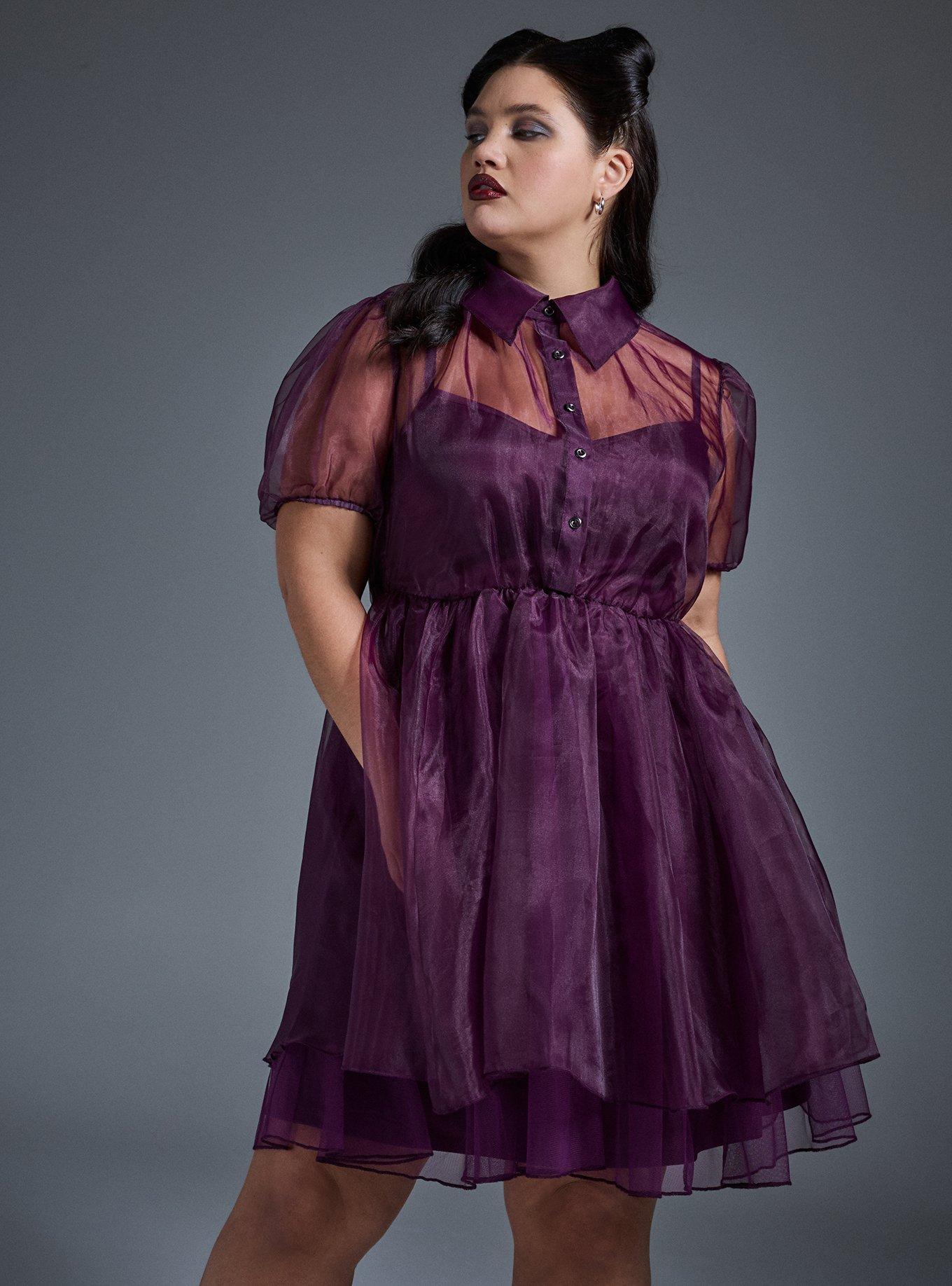 Nightfall Organza Mini Dress w/ Slip