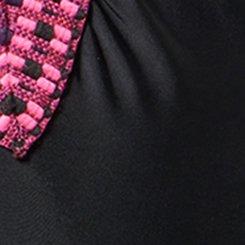 Strappy Plunge One-Piece Swimsuit, DEEP BLACK, swatch