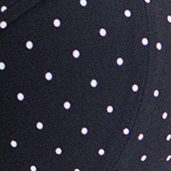 Plus Size Wired Longline Bikini Top, PAIGE DOT DEEP BLACK, swatch