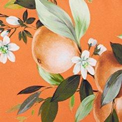 Retro Chic Swim Skirt with Brief, ORANGE GROVES APRICOT ORANGE, swatch