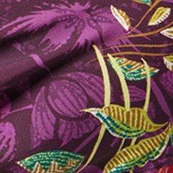 Wire-Free Halter O-Ring String Bikini Top, PUNCHY FLORAL EGGPLANT, swatch