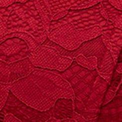 Plus Size Studio Lace Satin Corset Top, RIO RED, swatch