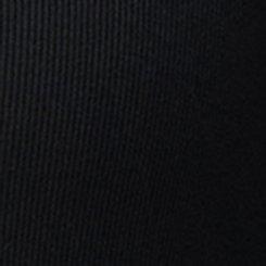 Plus Size Long Sleeve Rib Bodysuit, DEEP BLACK, swatch