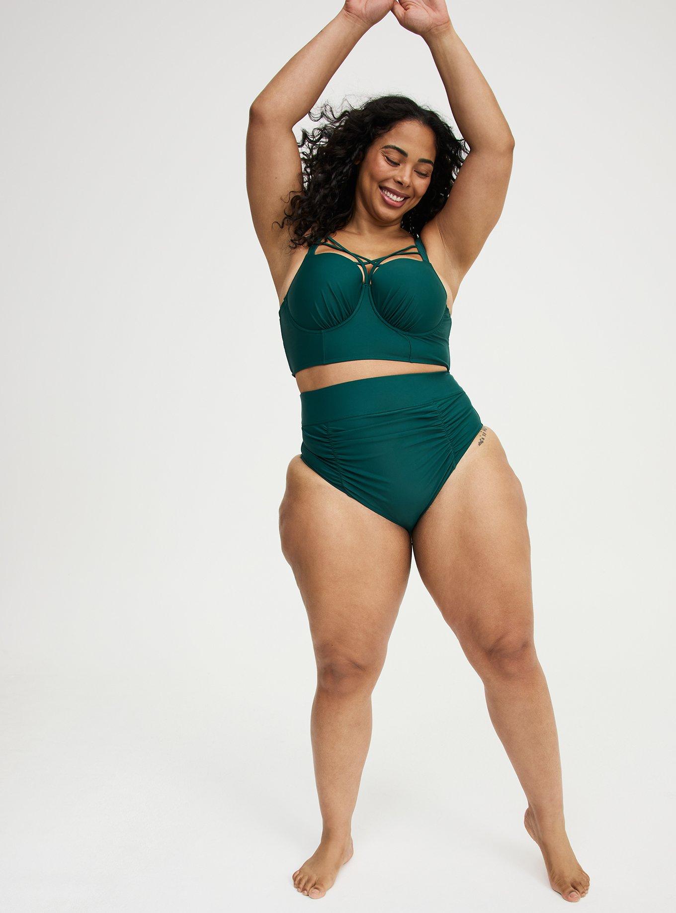 Underwire Strappy Front Bikini Top, MANGROVE SWIM, alternate