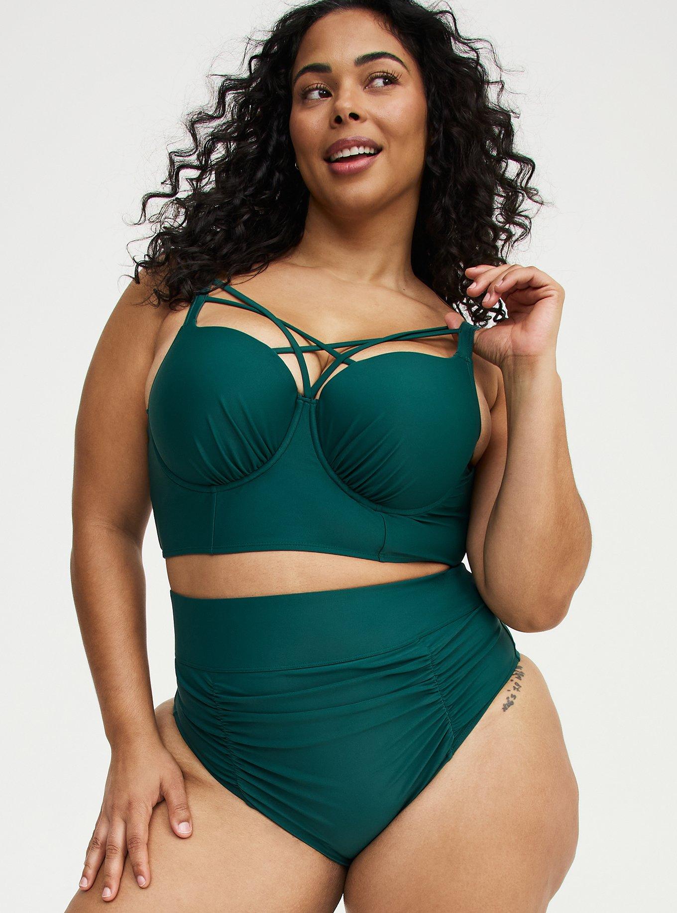 Underwire Strappy Front Bikini Top, MANGROVE SWIM, alternate