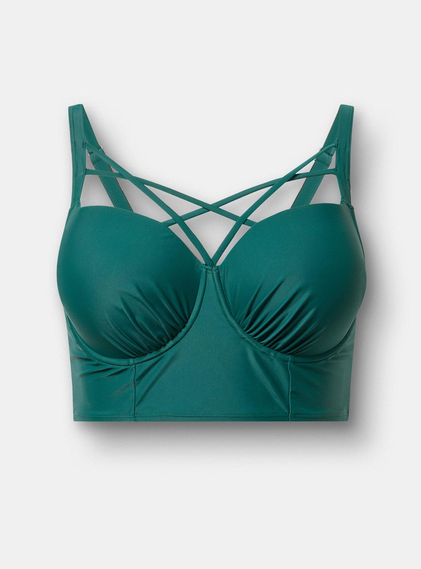 Underwire Strappy Front Bikini Top, MANGROVE SWIM, hi-res