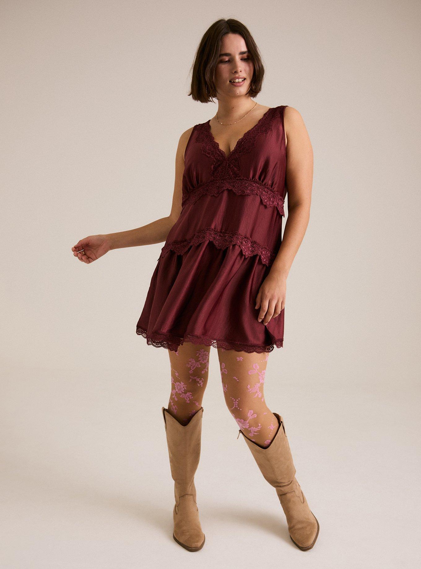 Festi Lace Detail Mini Dress