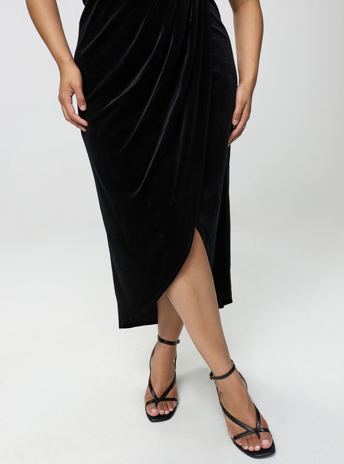 Bustier Tulip Dress, DEEP BLACK, alternate