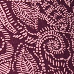 Puff Sleeve Surplice Maxi Dress, TEXTURED PAISLEY WINETASTING, swatch