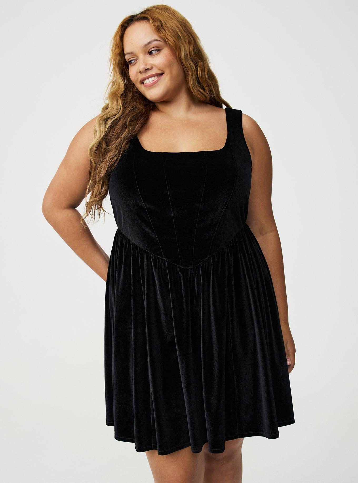 Corset Square Neck Mini Dress