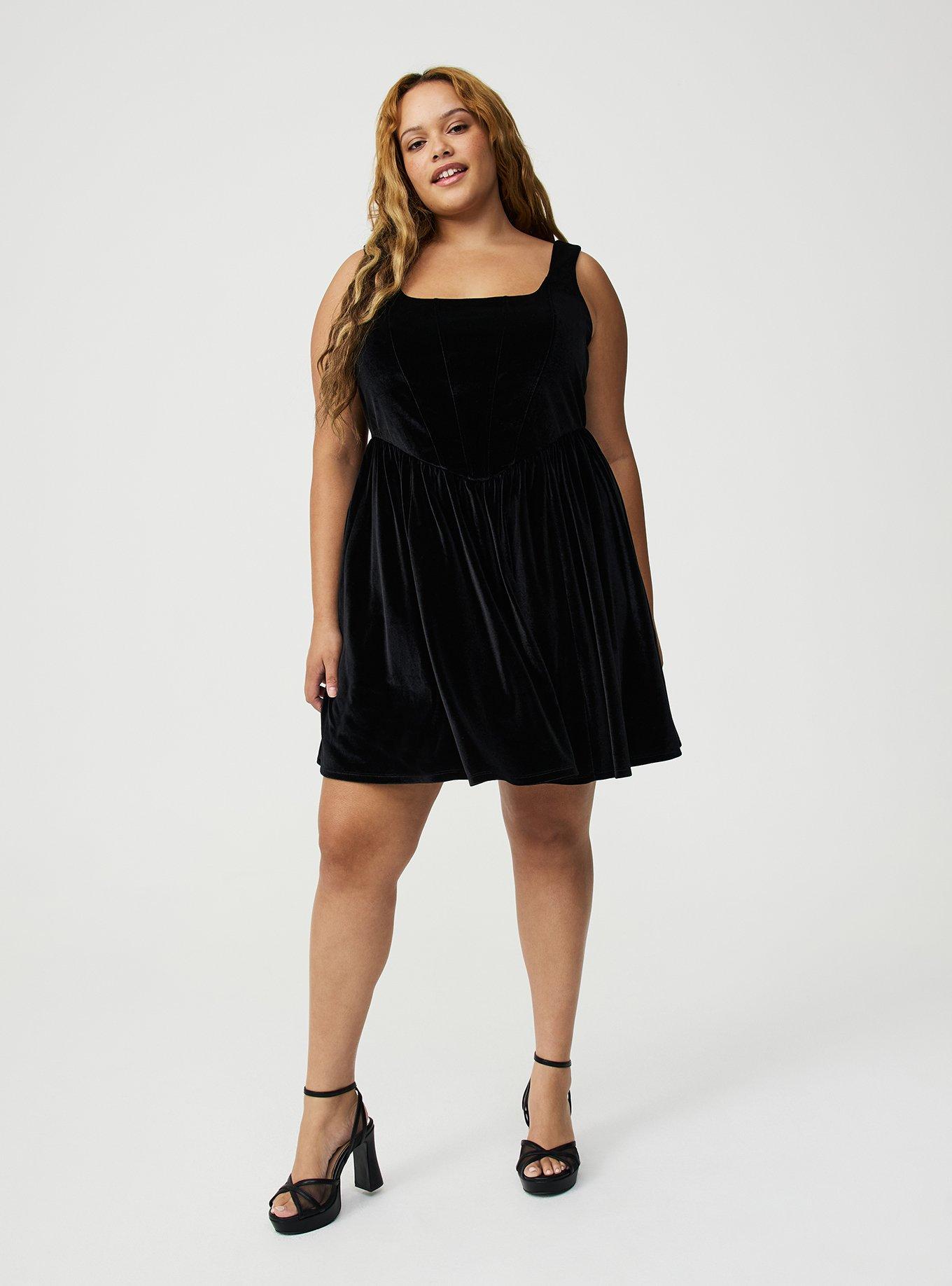 Corset Square Neck Mini Dress