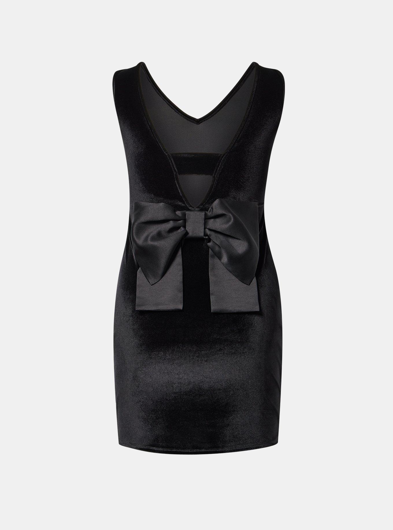 Bow Back Mini Shift Dress