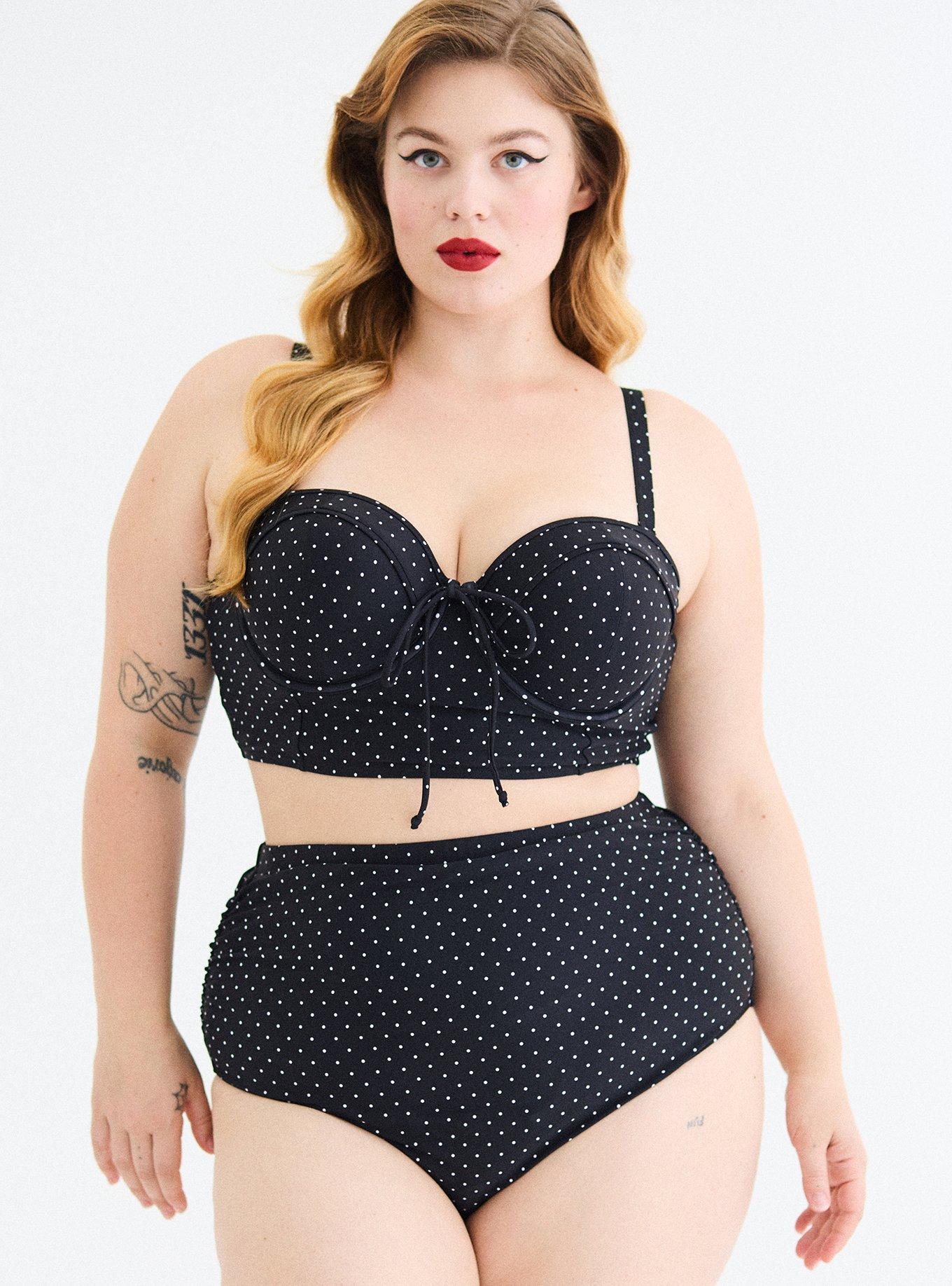 Lightly Lined Ruched Cheeky Swim Bottom