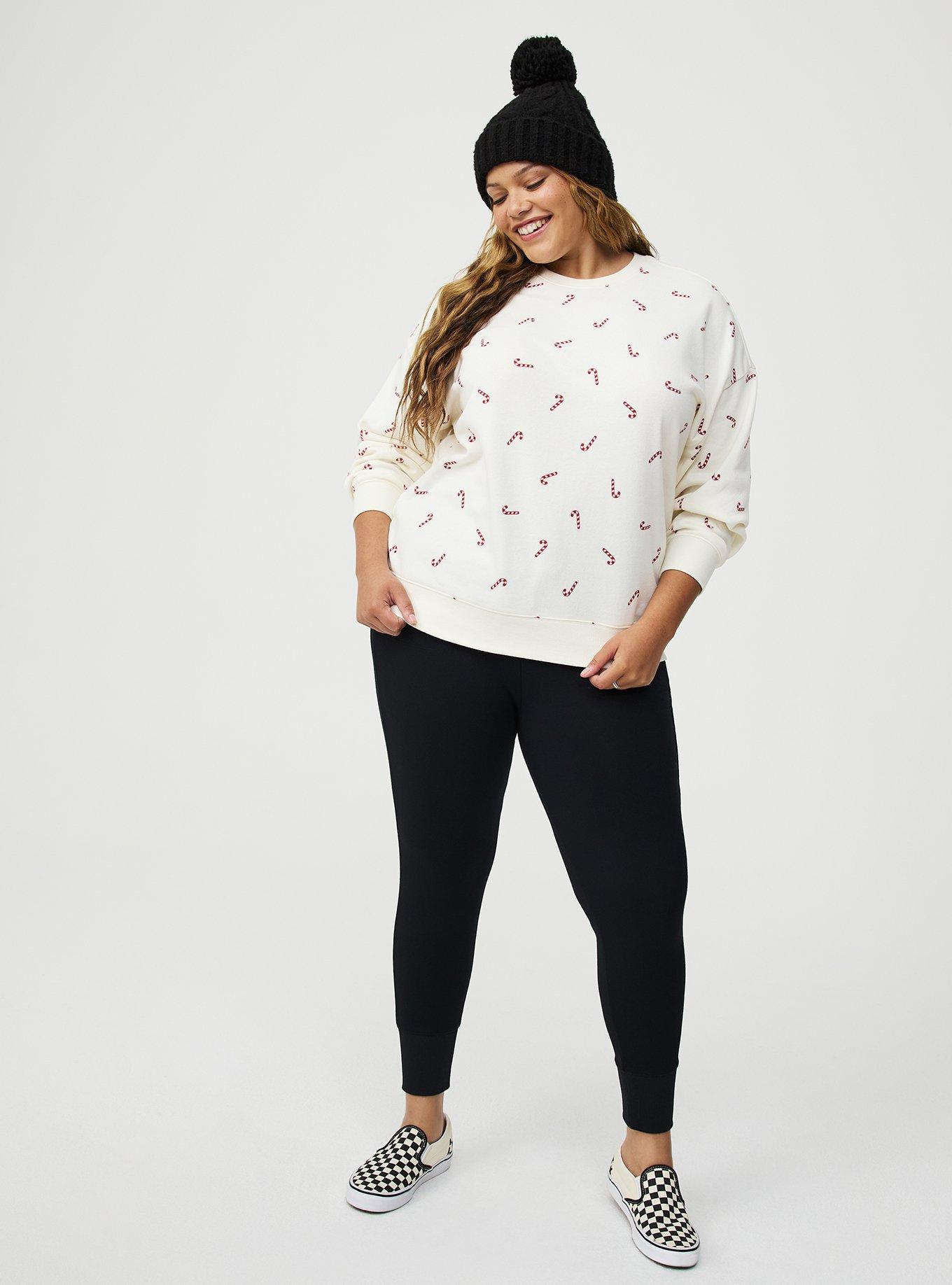 Cozy Fleece Crew Drop Shoulder Sweatshirt
