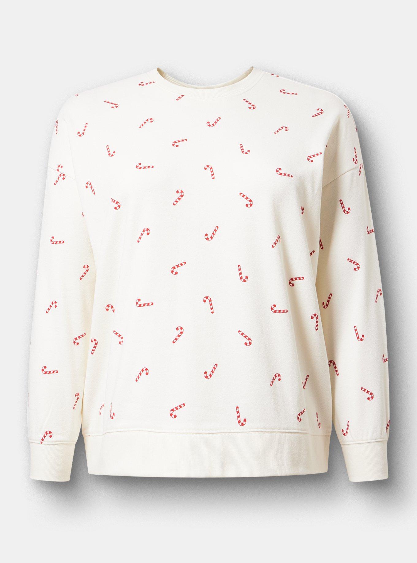 Plus Size - Cozy Fleece Crew Drop Shoulder Sweatshirt - Torrid