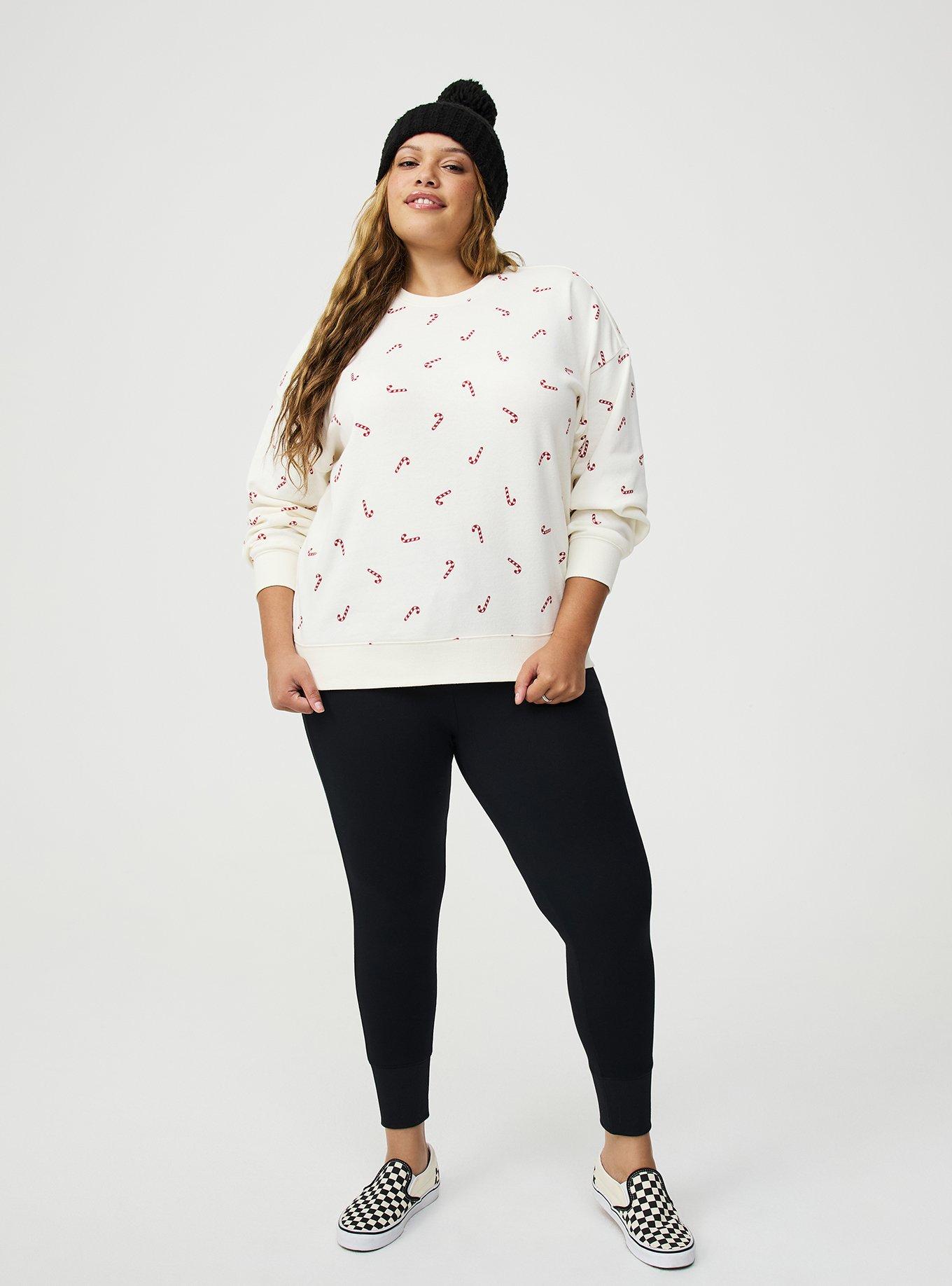 Cozy Fleece Crew Drop Shoulder Sweatshirt
