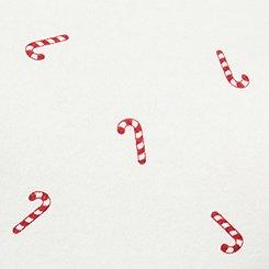 Cozy Fleece Crew Drop Shoulder Sweatshirt, CANDY CANES IVORY, swatch