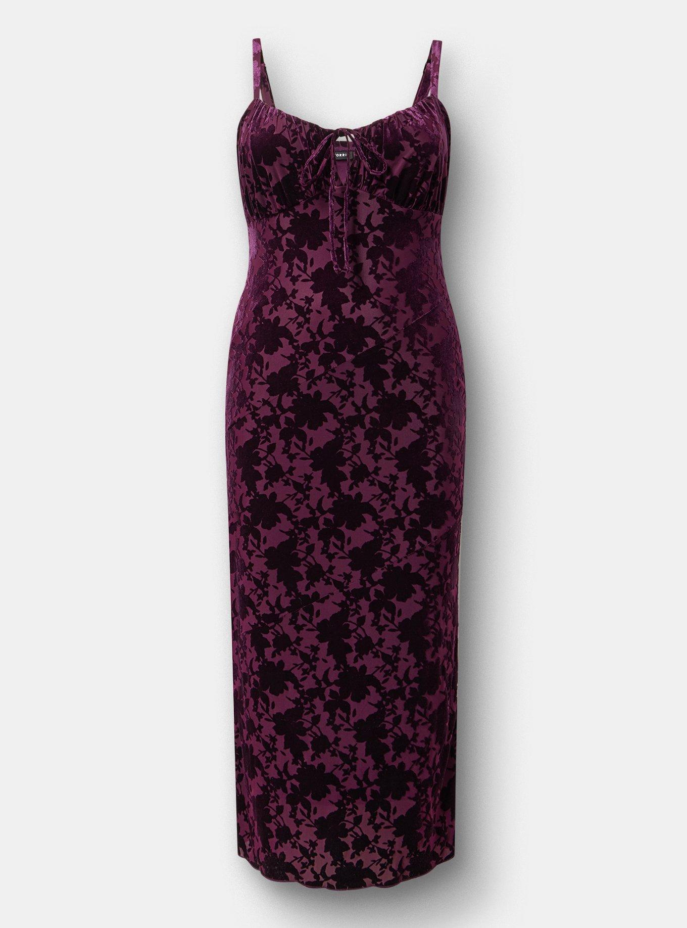 Velour Cami Maxi Dress