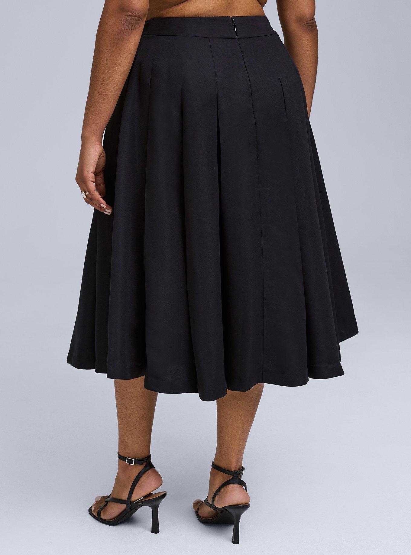 Belle Isle Pleated Midi Skirt