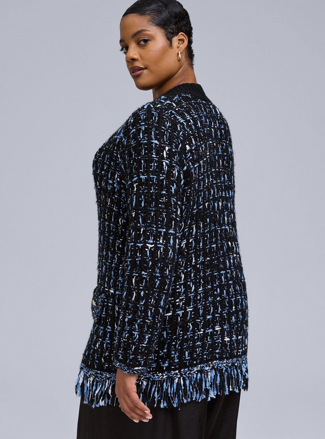 Belle Isle Oversized Fringe Cardigan Sweater