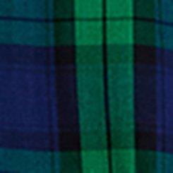 Belle Isle Ruffle Collar Drop Waist Dress, HANNAH PLAID PEACOAT, swatch