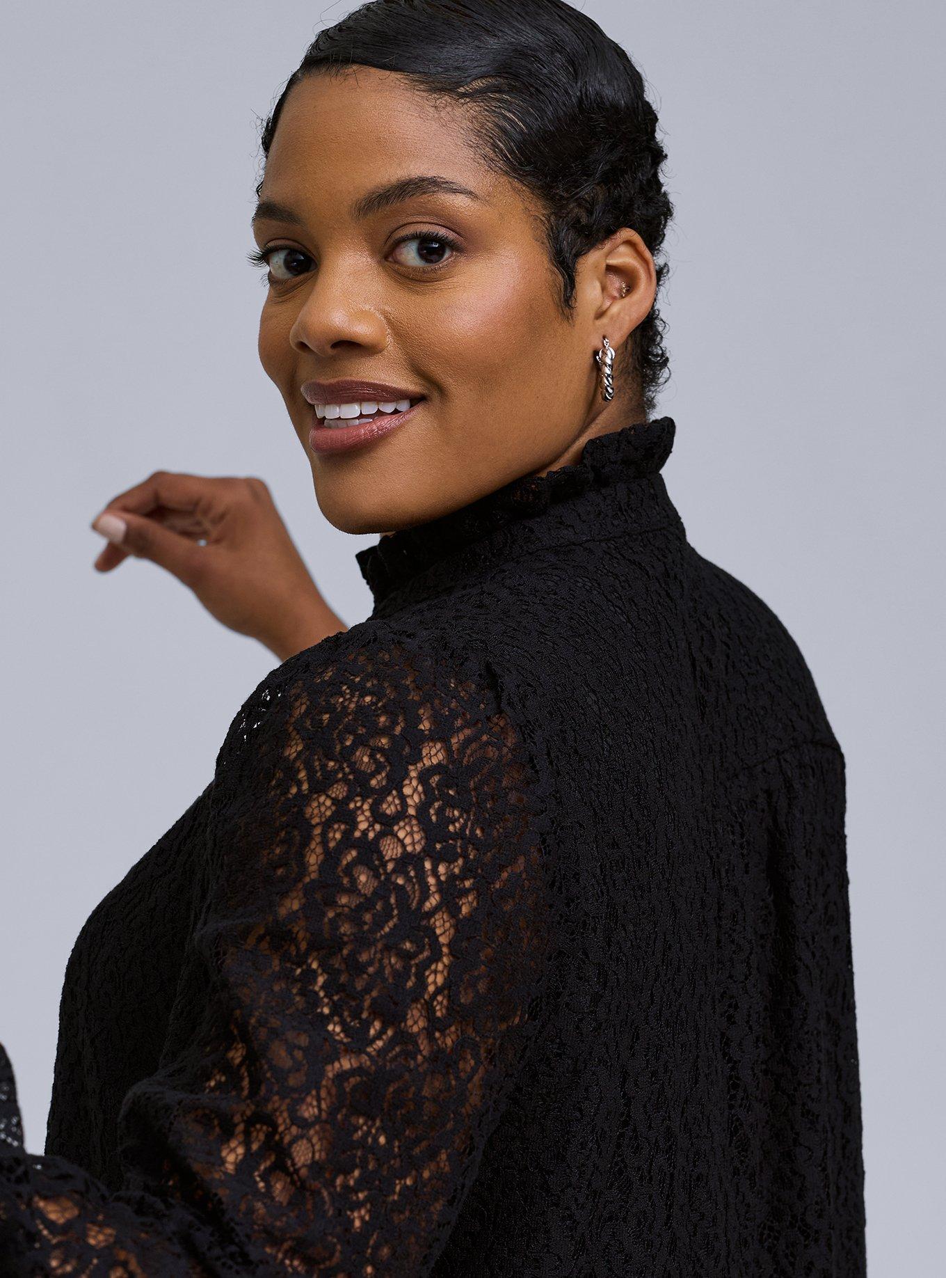 Belle Isle Lace Ruffle Collar Dress