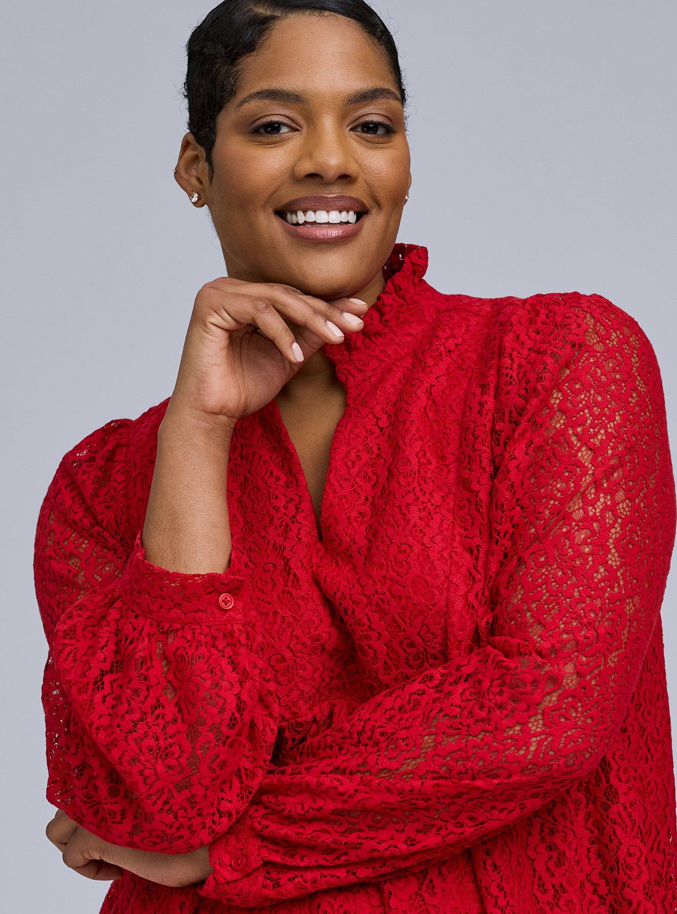 Belle Isle Lace Ruffle Collar Dress