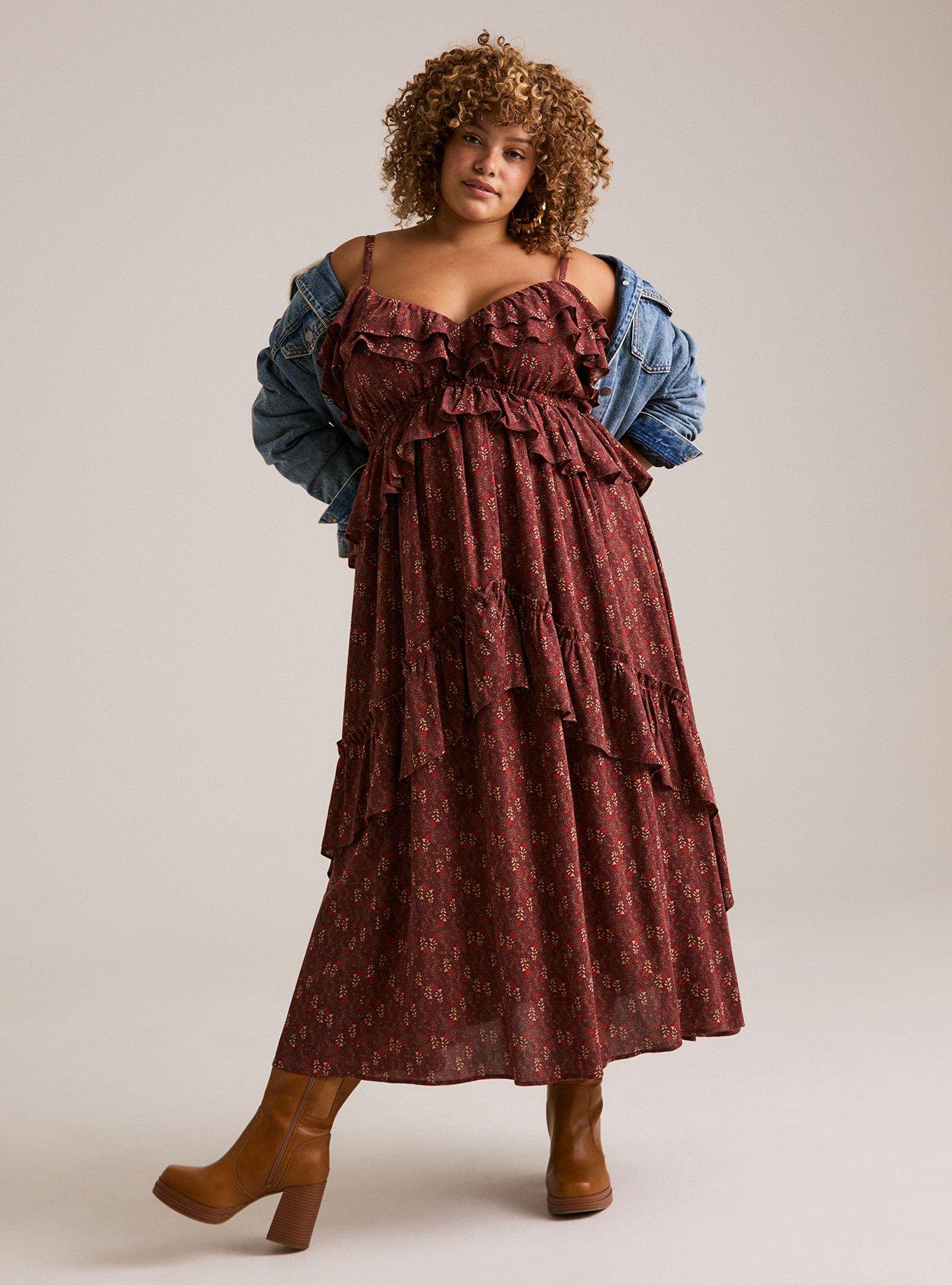 Festi Ruffle Maxi Dress