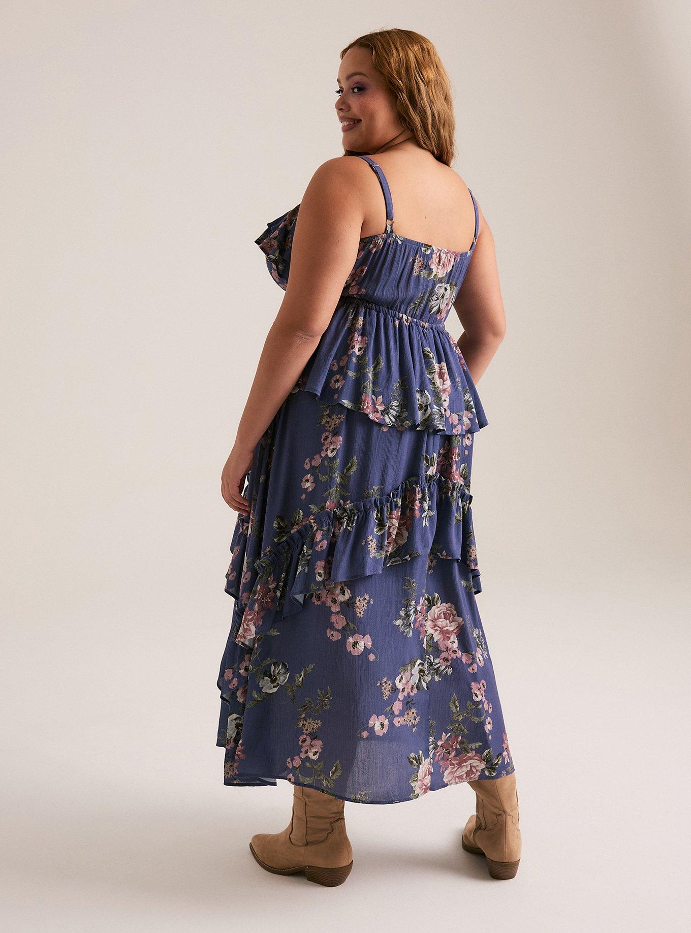 Festi Ruffled Maxi Dress, DIVINE DIANA FLORAL NAVY, alternate