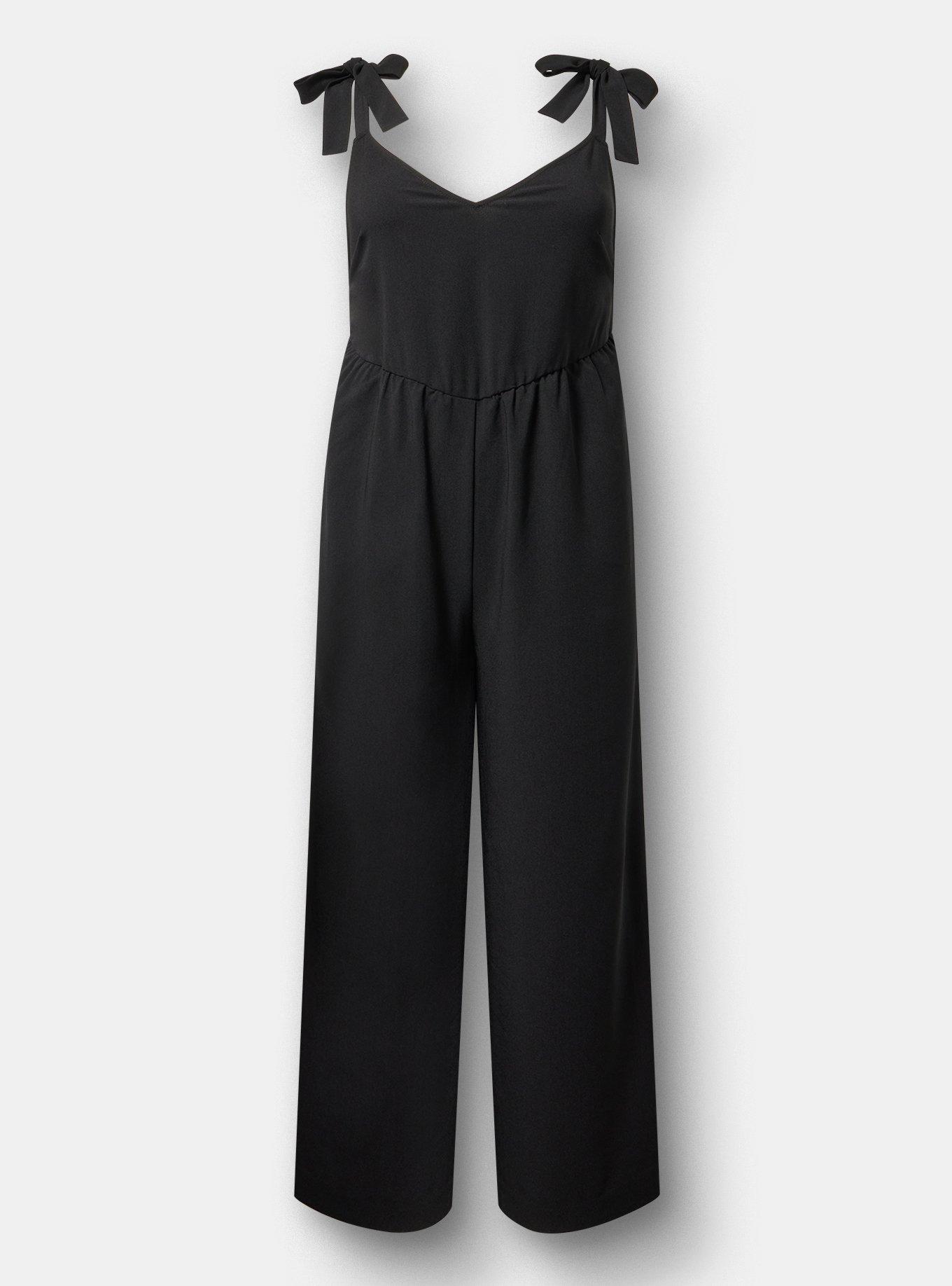 Crepe Wide Leg Overall