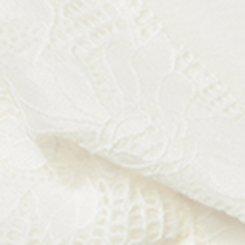 Ava Unlined Front-Close Lace Bralette, CLOUD DANCER, swatch