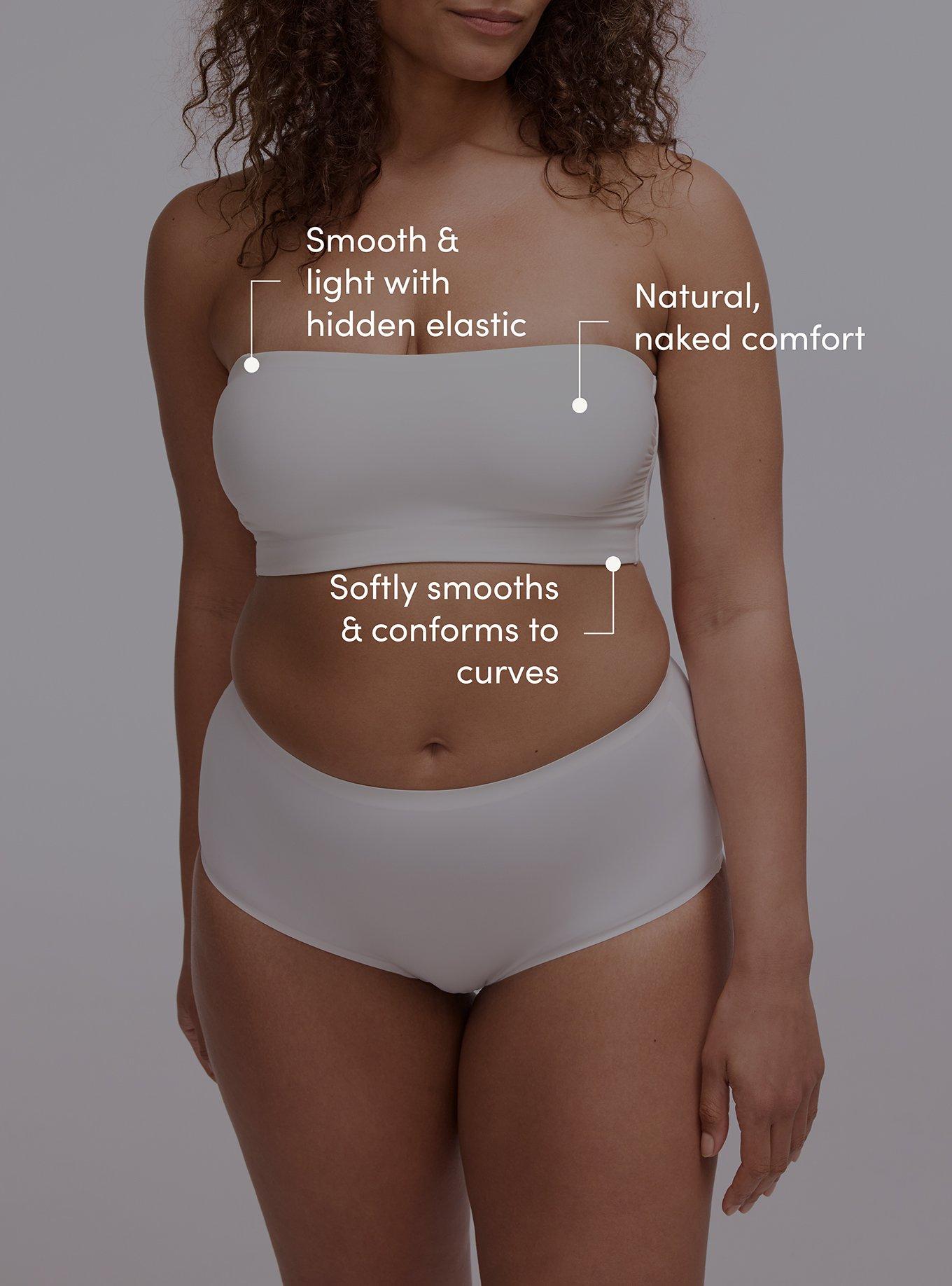 Butter Unlined Smooth Bandeau, CLOUD DANCER, alternate