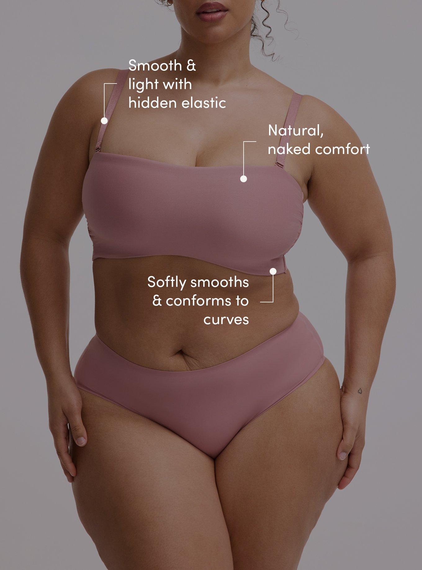 Butter Unlined Smooth Bandeau, NOSTALGIA ROSE, alternate