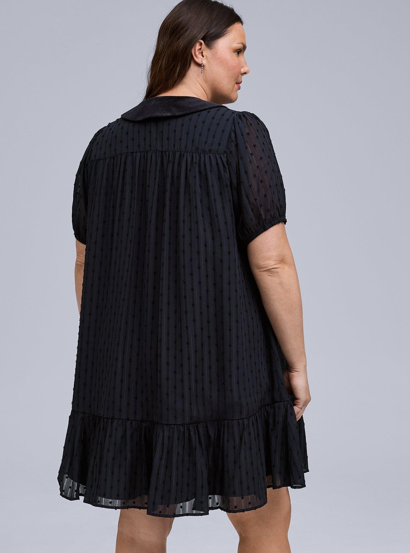 Belle Isle Velvet Collar Drop Waist Dress