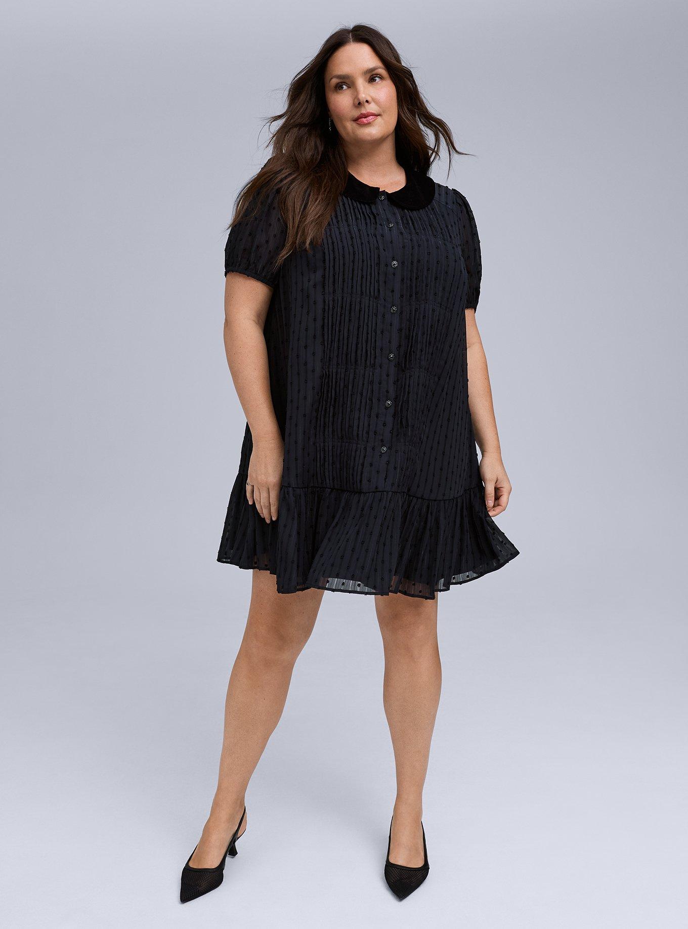 Belle Isle Velvet Collar Drop Waist Dress