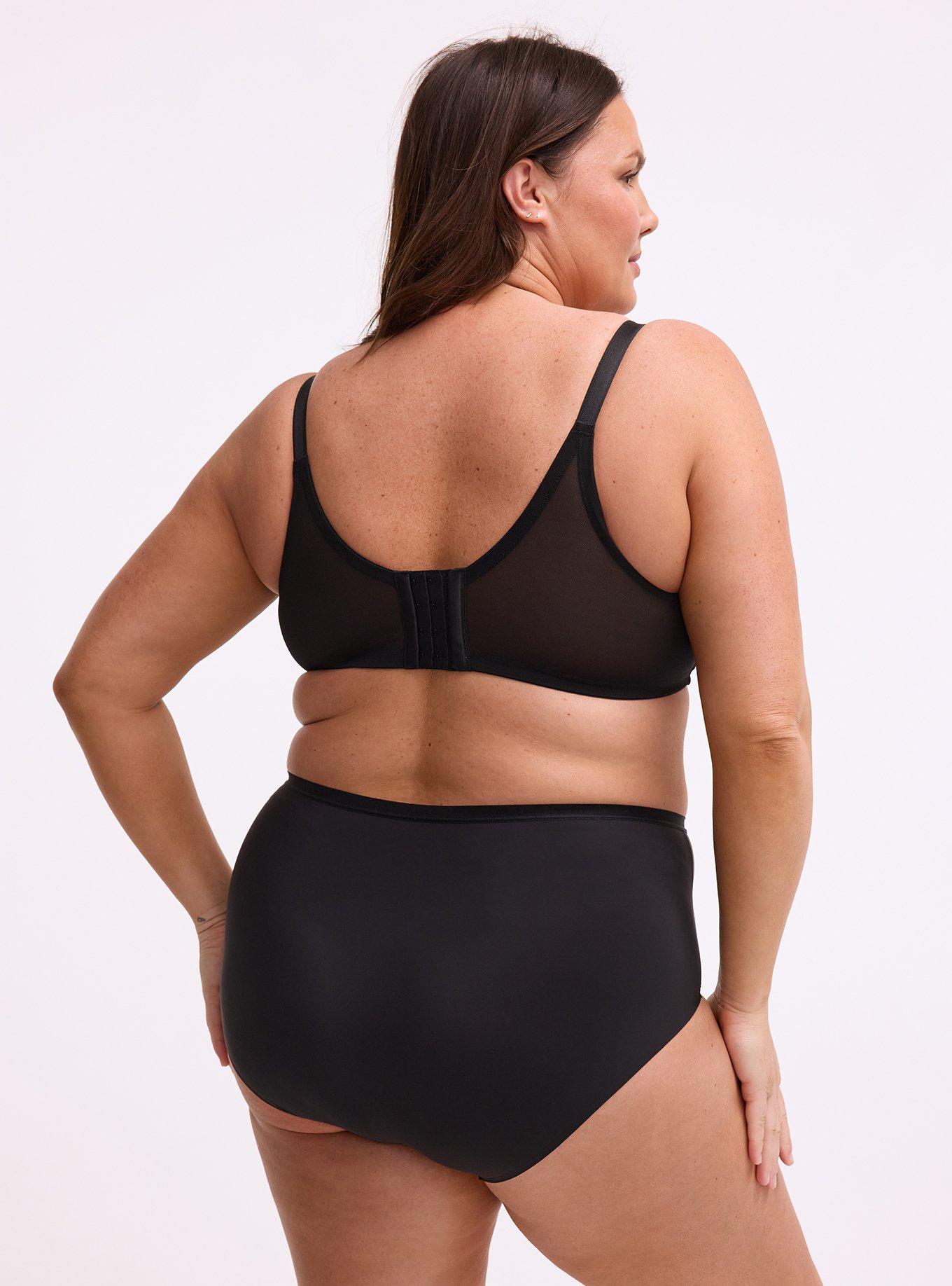 Ava Full Coverage Unlined Lace Bra, RICH BLACK, alternate